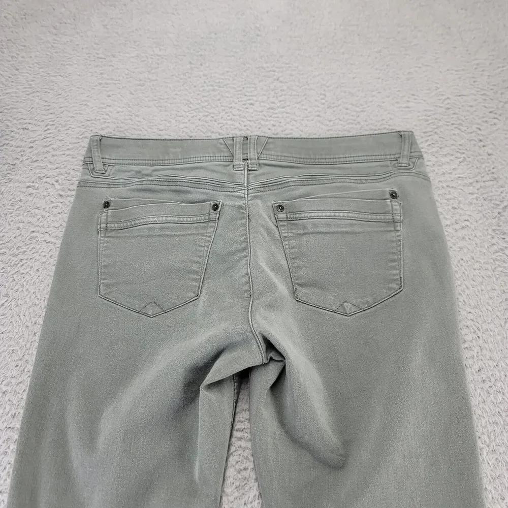 Democracy Jeans Womens 12 Green Denim Skinny Ab Solution Dark Wash Mid Rise - Picture 4 of 10